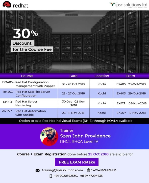 What is the exam fee for the Red Hat Ansible in India? Quora