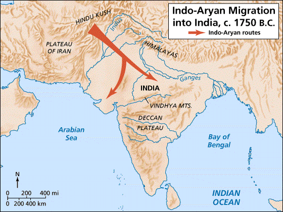Who are the Aryans and Dravidians? How are they related to South India