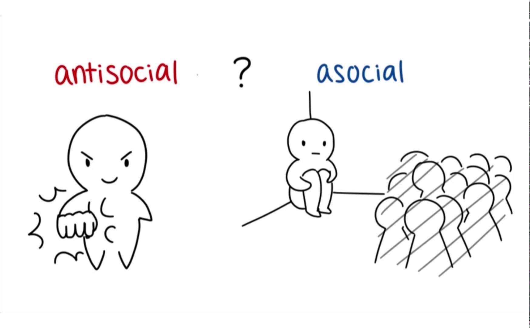 Apa beda asosial dengan anti sosial? Mengapa banyak orang menyamaratakan  arti atau terbalik memahami arti kedua istilah tersebut? - Quora