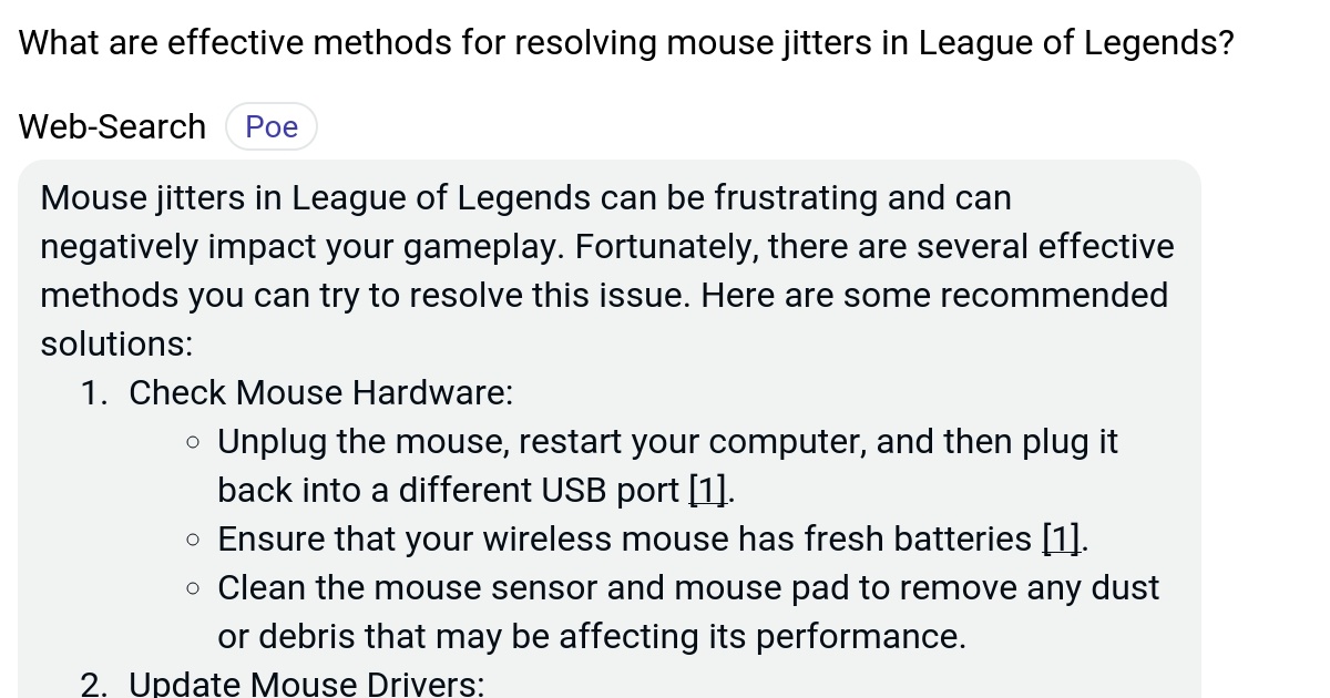What are effective methods for resolving mouse jitters in League of