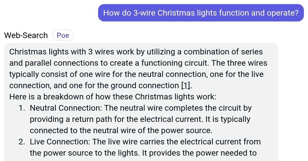 How do 3wire Christmas lights function and operate? Poe