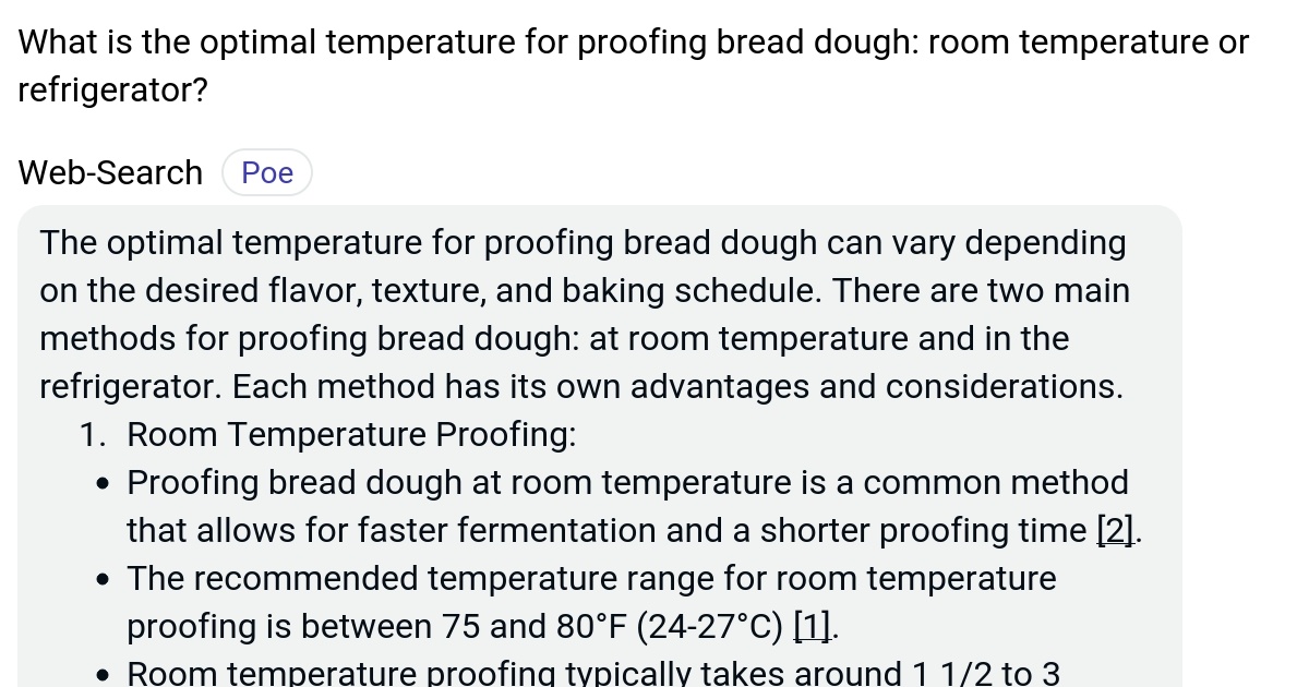 What is the optimal temperature for proofing bread dough room