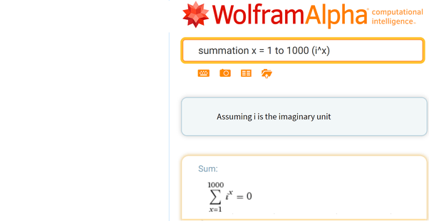 I^1+I^2+I^3+…+I^1000, what will be the total sum? Quora