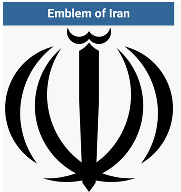 Why does the emblem of Iran resemble the Sikh Khanda symbol so much