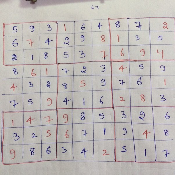Can anyone tell how to proceed with the Sudoku in today’s ‘The Hindu