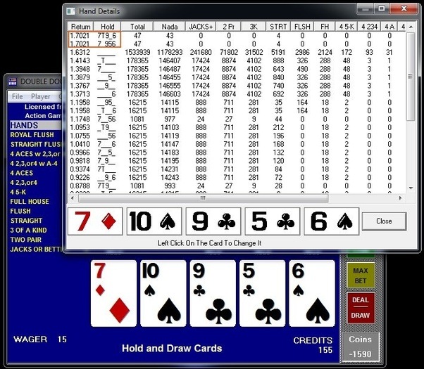 In gambling, what is an 'inside straight'? And why should you never