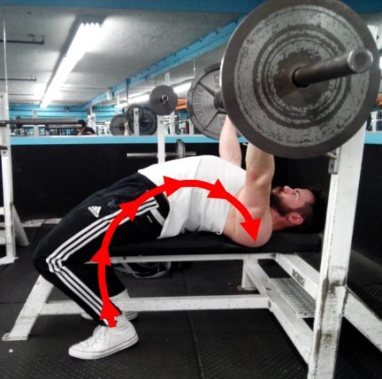 What does kai greene mean by making an arc on the bench press? Quora