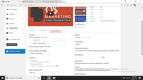 How to change my YouTube channel category Quora