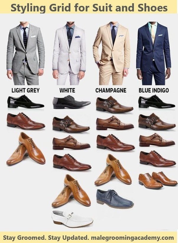 What color shoes can I wear with my gray suit? Quora