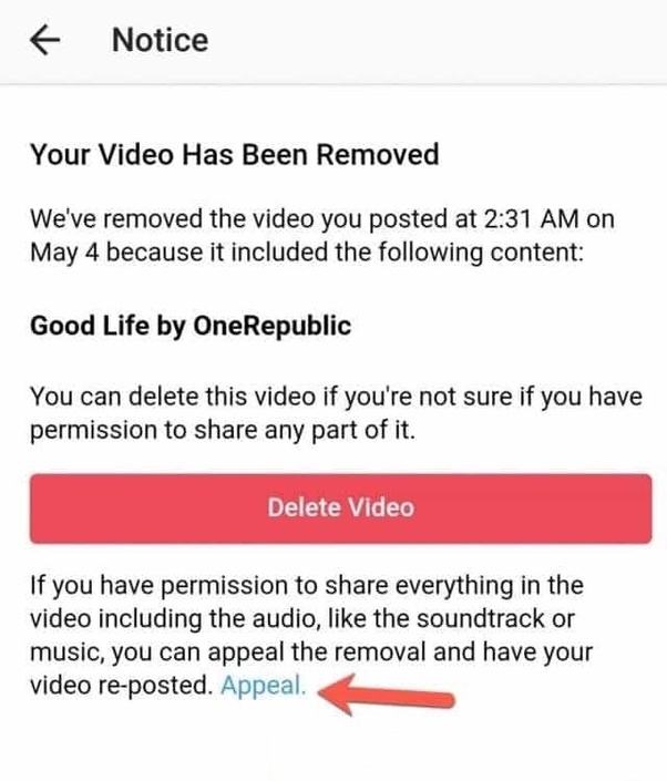 I want to post a video with a copyrighted song on Instagram (private