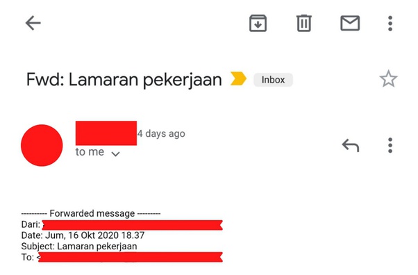 Apakah hanya CV saja yang dikirim jika lowongan pada suatu perusahaan hanya  meminta CV saja? - Quora