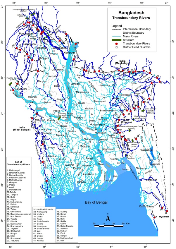 Bangladesh River Map, Rivers in Banglades…