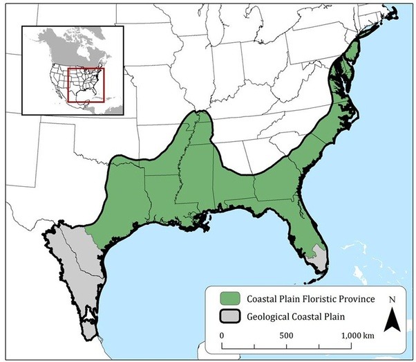 Atlantic Plains Usa Map Is the North American coastal plain the 36th biodiversity hotspot? Quora