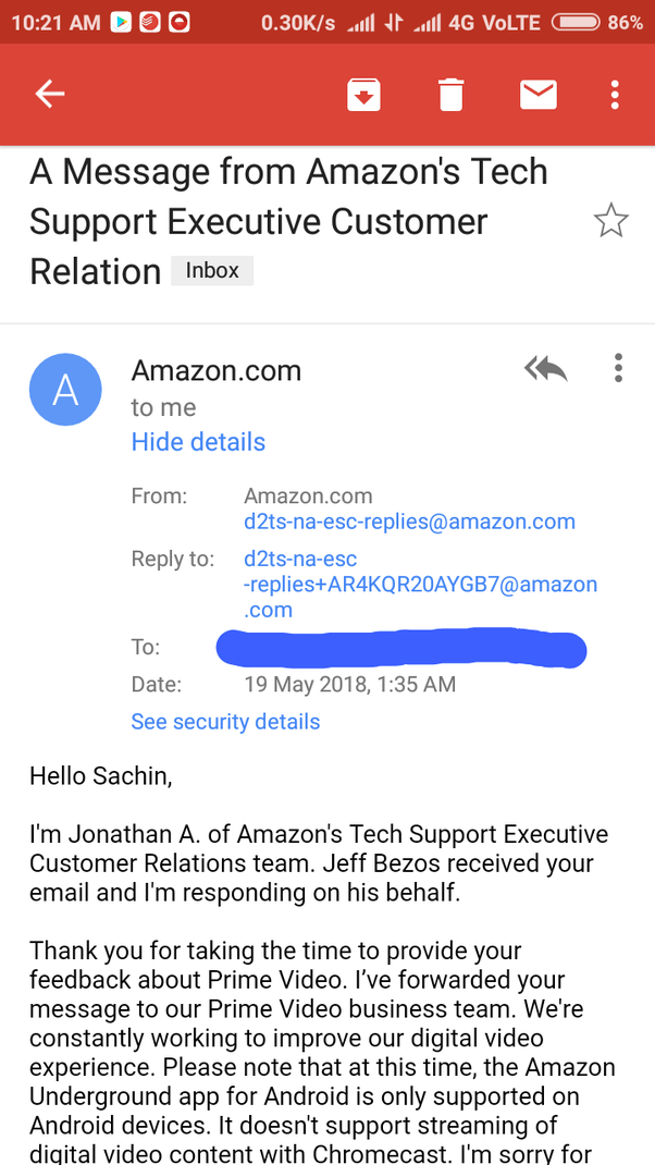 Is jeffamazon is the real email address of Jeff bezos? Quora