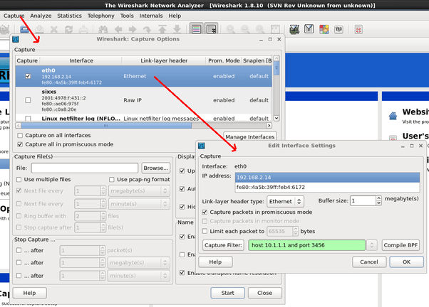 In Wireshark, how can I filter packet based on the ip address and its
