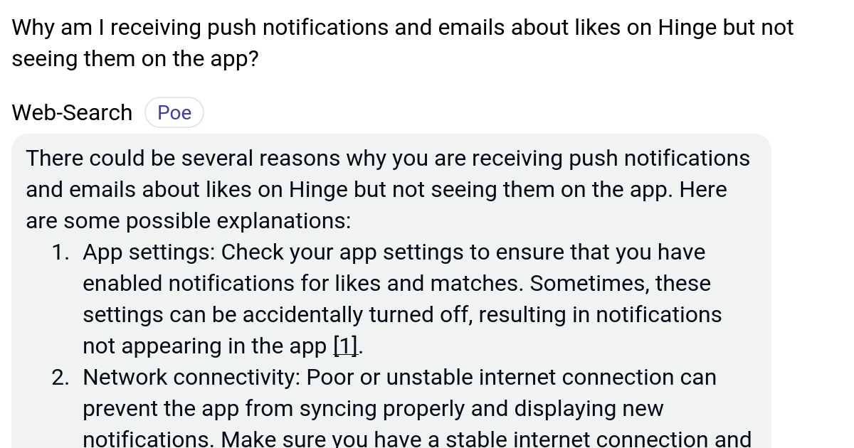 Why am I receiving push notifications and emails about likes on Hinge
