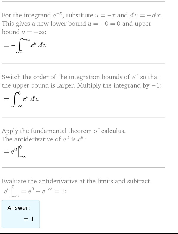 What is integration over 0 to infinity (xe^x) dx? Quora