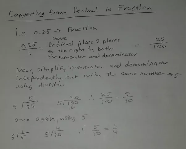 How to explain converting fractions into decimals to an 8yearold Quora