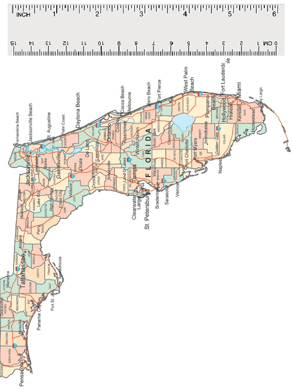 Approximately how long is the state of Florida? Quora