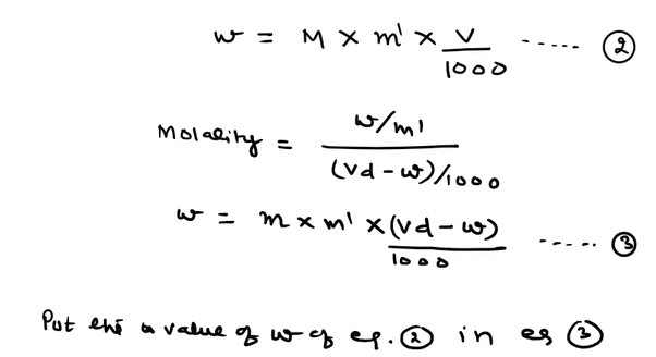 What is the relation between molarity, molality and density? Quora