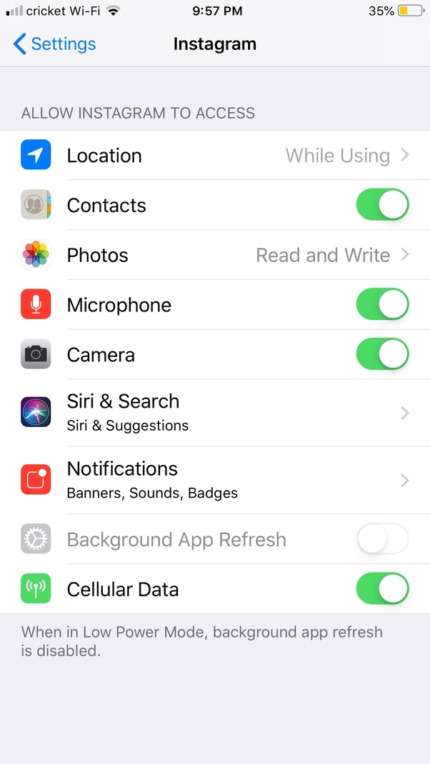How to let Instagram access my iPhone camera in Settings Quora