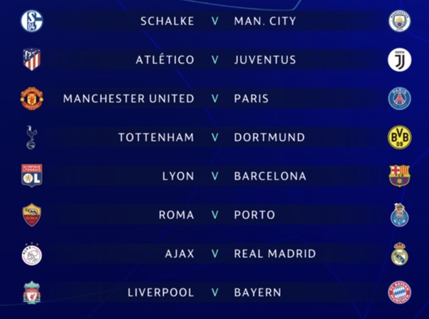 Another european final will soon be added to the list when the city hosts the 2018/19 champions league final on 1 june on the pitch at atlético de. What Are Your Thoughts On The Round Of 16 Draws At Ucl 2018 19 Quora