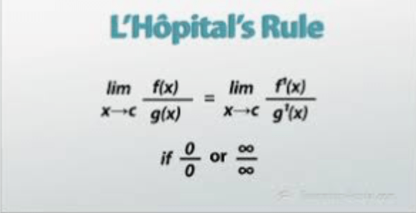When can we use L'Hospital's rule? Quora