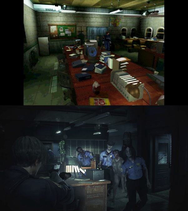 What are the differences between the Resident Evil 2