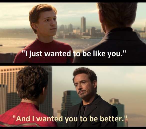 In the Spiderman Far From Home trailer we see Peter Parker saying that