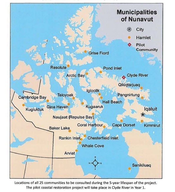 How was the border between Nunavut and Northwest Territories determined