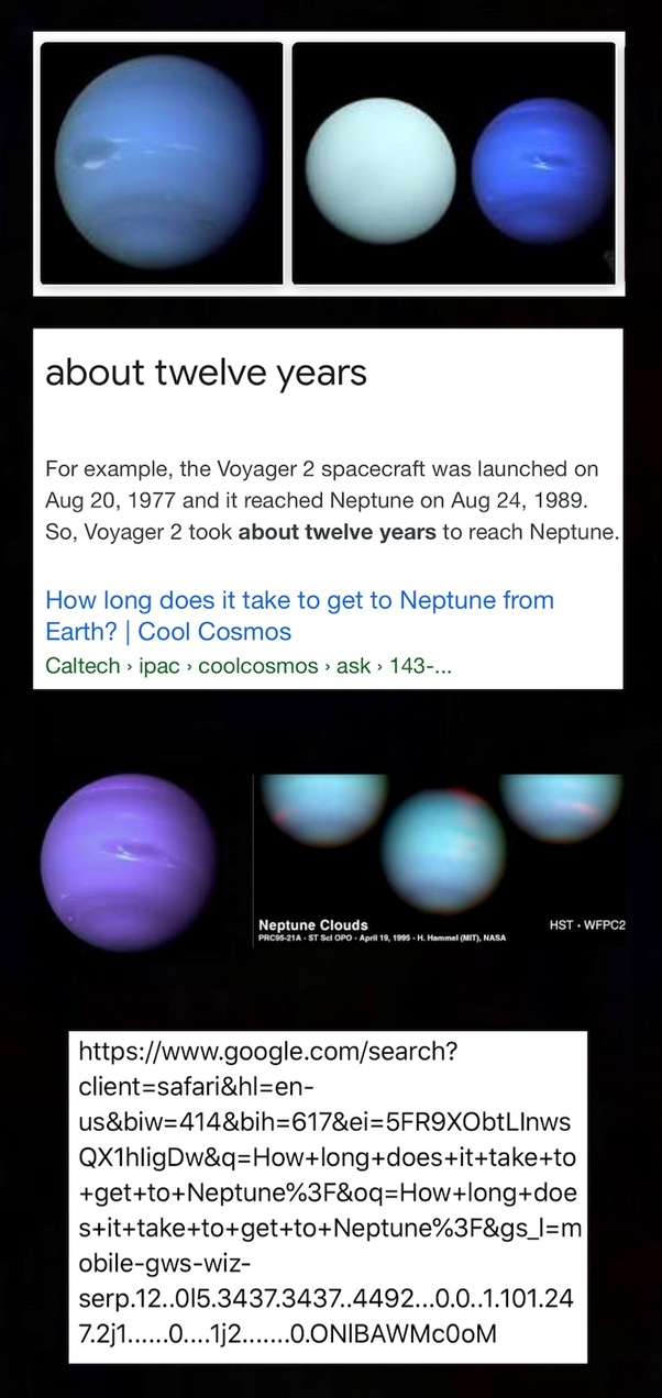 How long does it take to get to Neptune? Quora