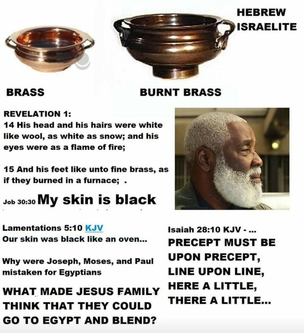 Were the original Hebrews dark skinned or brown skinned