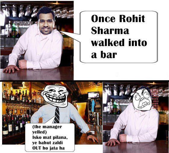 What is the best Rohit Sharma meme/joke you have come across? Quora