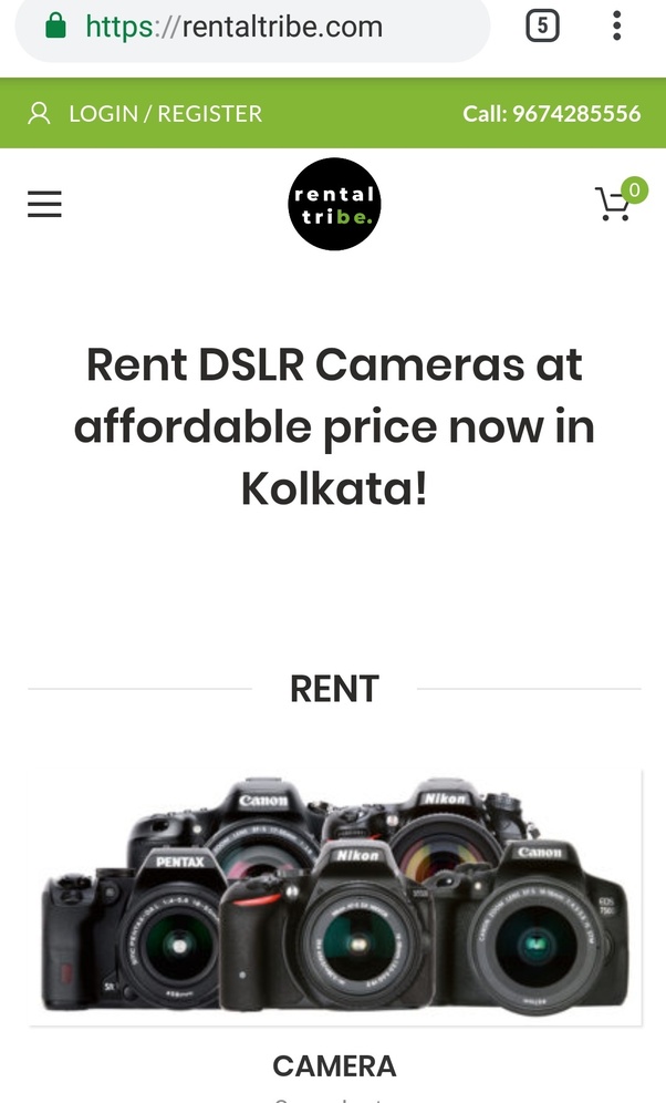 Where can I rent DSLR camera in Kolkata? Quora