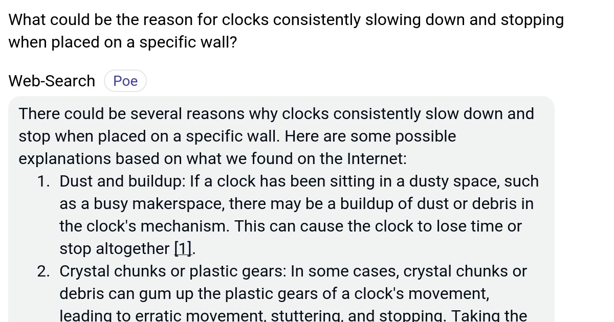 What could be the reason for clocks consistently slowing down and