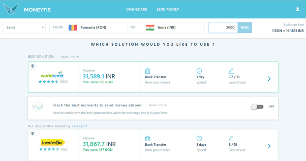 What is the best way to send money from romania to India? Quora