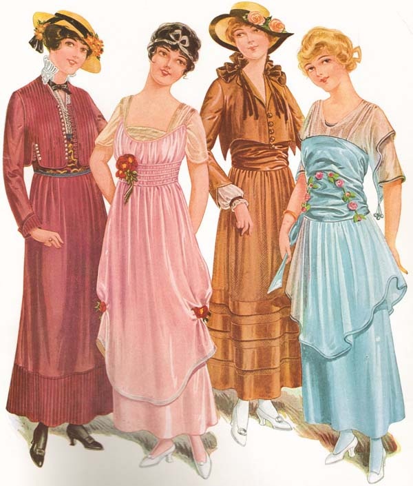 ロイヤリティフリー 1900 To 1910 Womens Fashion 真の壁