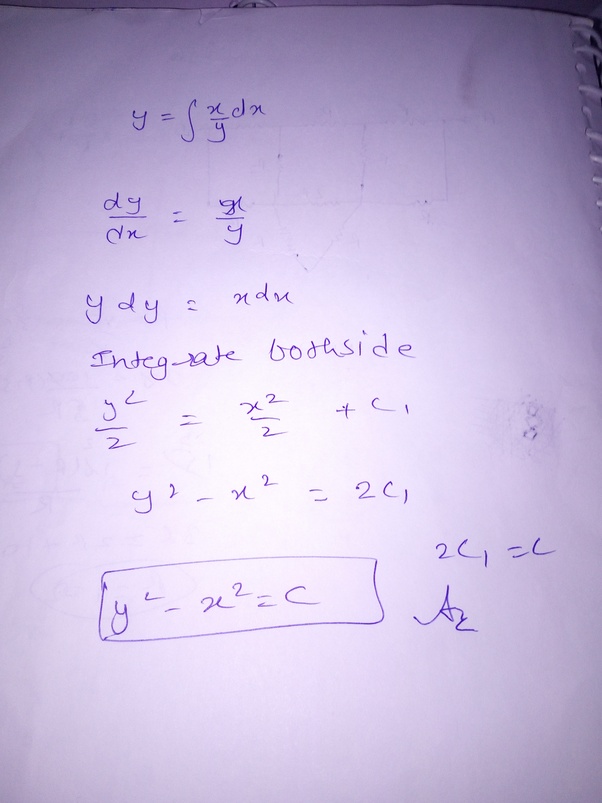 How to integrate integral of x/y Quora