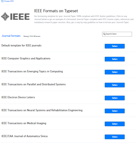 Ieee Journal Template Word Professional Template Examples