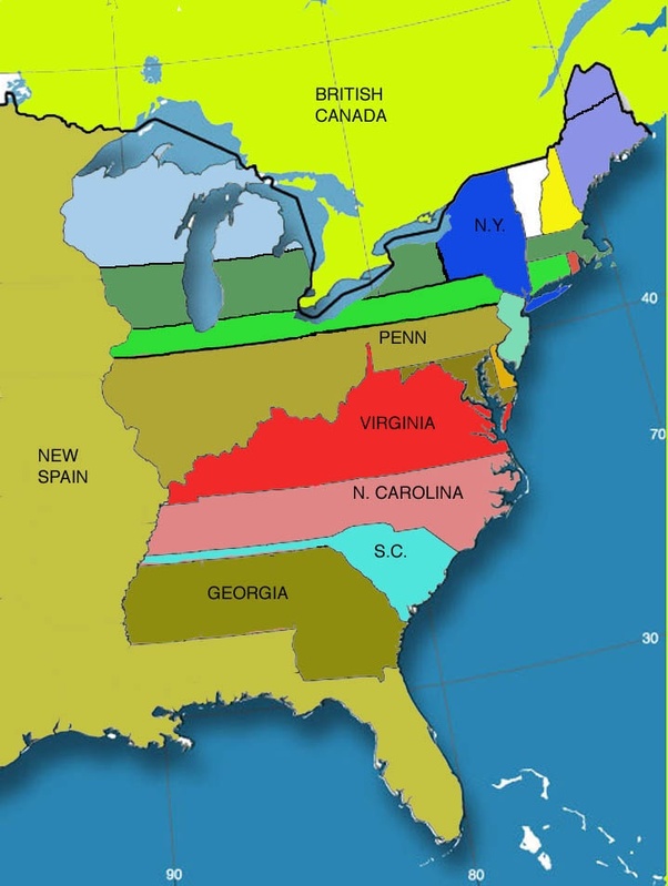 American Map Begore And After The American Revolution What happened to the land in America after the Revolutionary War? Quora