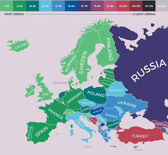 Negara Eropa manakah yang paling liberal? - Quora