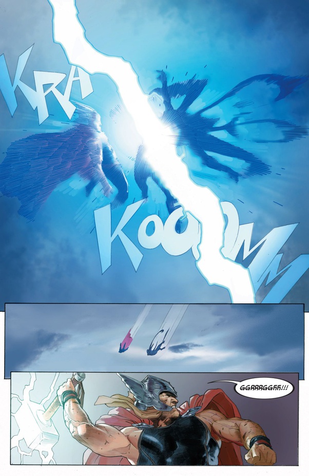 If Thor beat Knull, how did Gorr manage to beat Thor with just a weapon