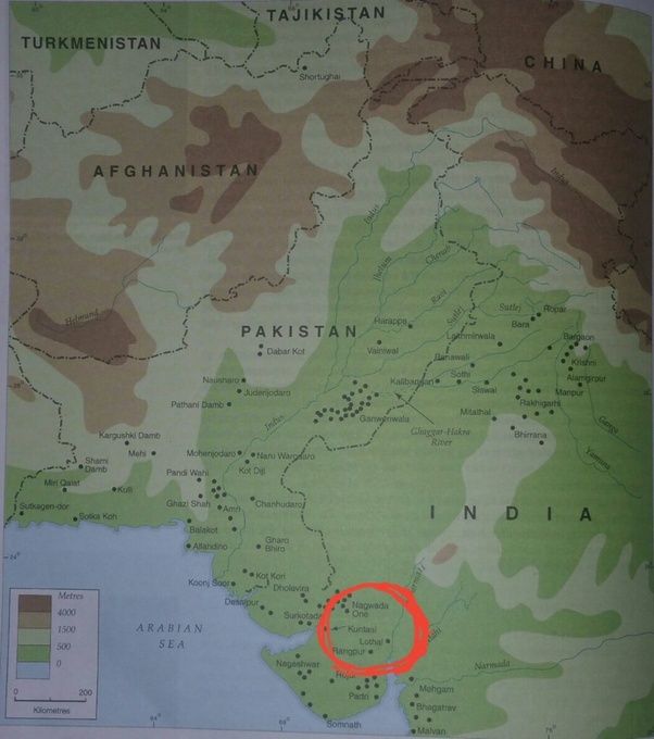 Ancient India Map Lothal Where is the Indus civilization city, Lothal? Quora