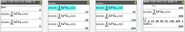 How to have two variables in a sigma notation in TI84 Plus CE