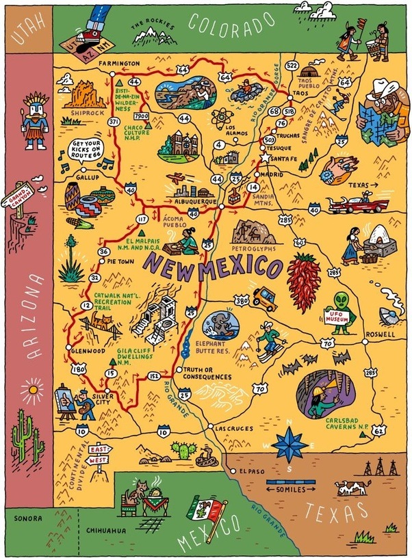 New Mexico Attractions Map Is living in New Mexico dangerous and as bad as we see it in movies