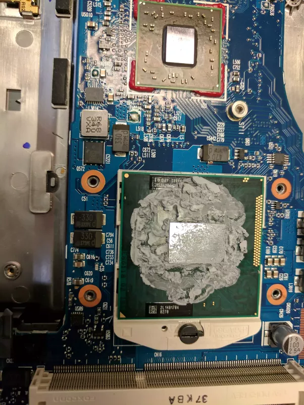 Is this a bad application of CPU thermal paste? Quora