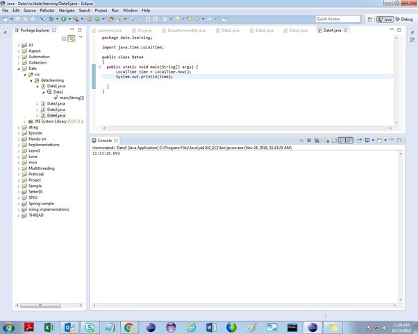 How to print current time of the system without date in Java Quora