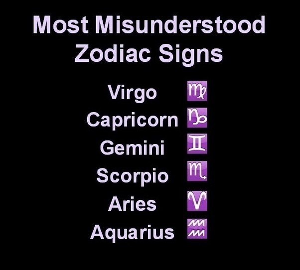 Which is the most misunderstood zodiac sign? Quora