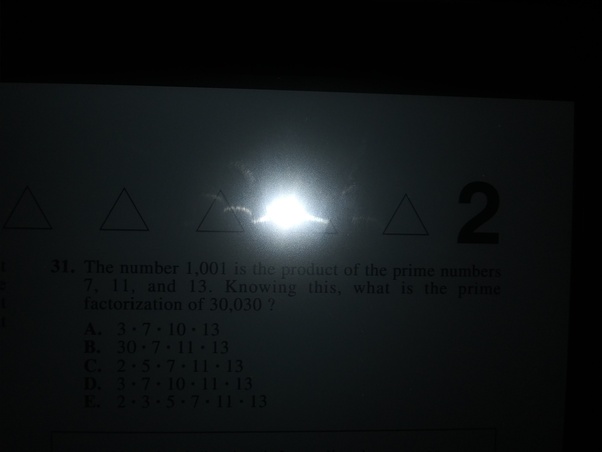 The number 1,001 is the product of the prime numbers 7, 11, and 13