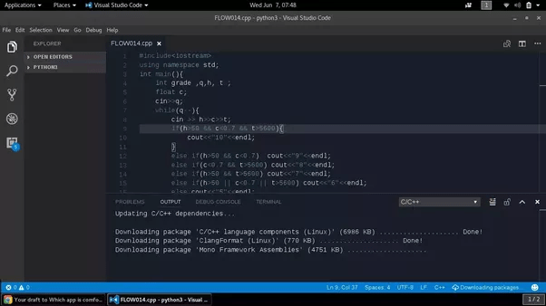 Which app is comfortable for reading a C++ code? Quora